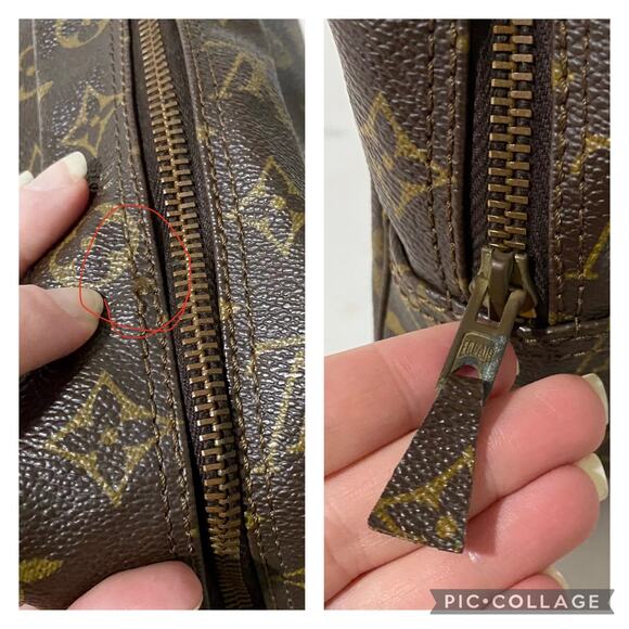 Louis Vuitton Trousse Toiletry 28 Travel Pouch Cosmetic Bag Clutch Vintage - Picture 10 of 10